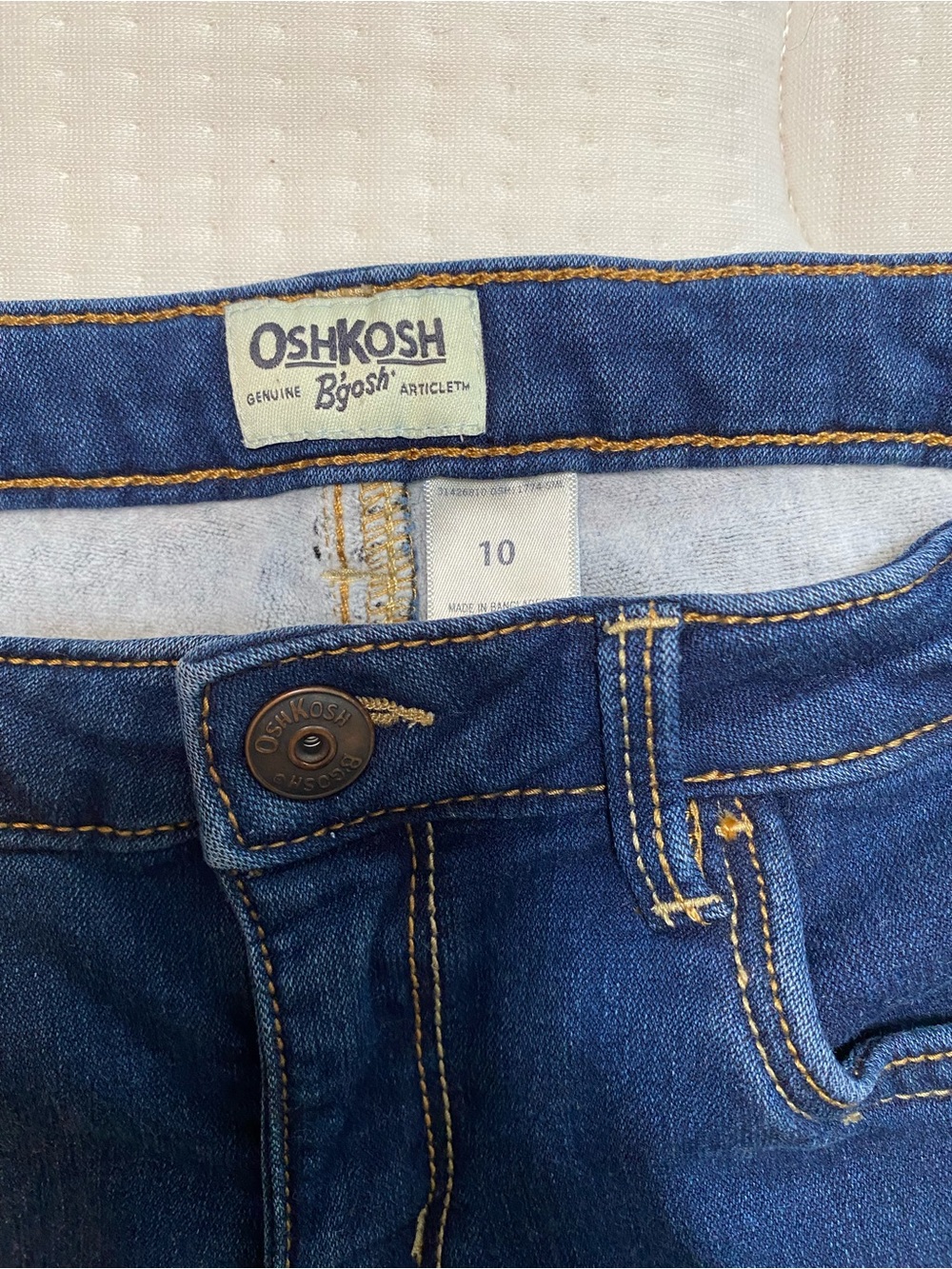 OshKosh B'gosh Dark Blue Girls' Stretch Denim Jeggings